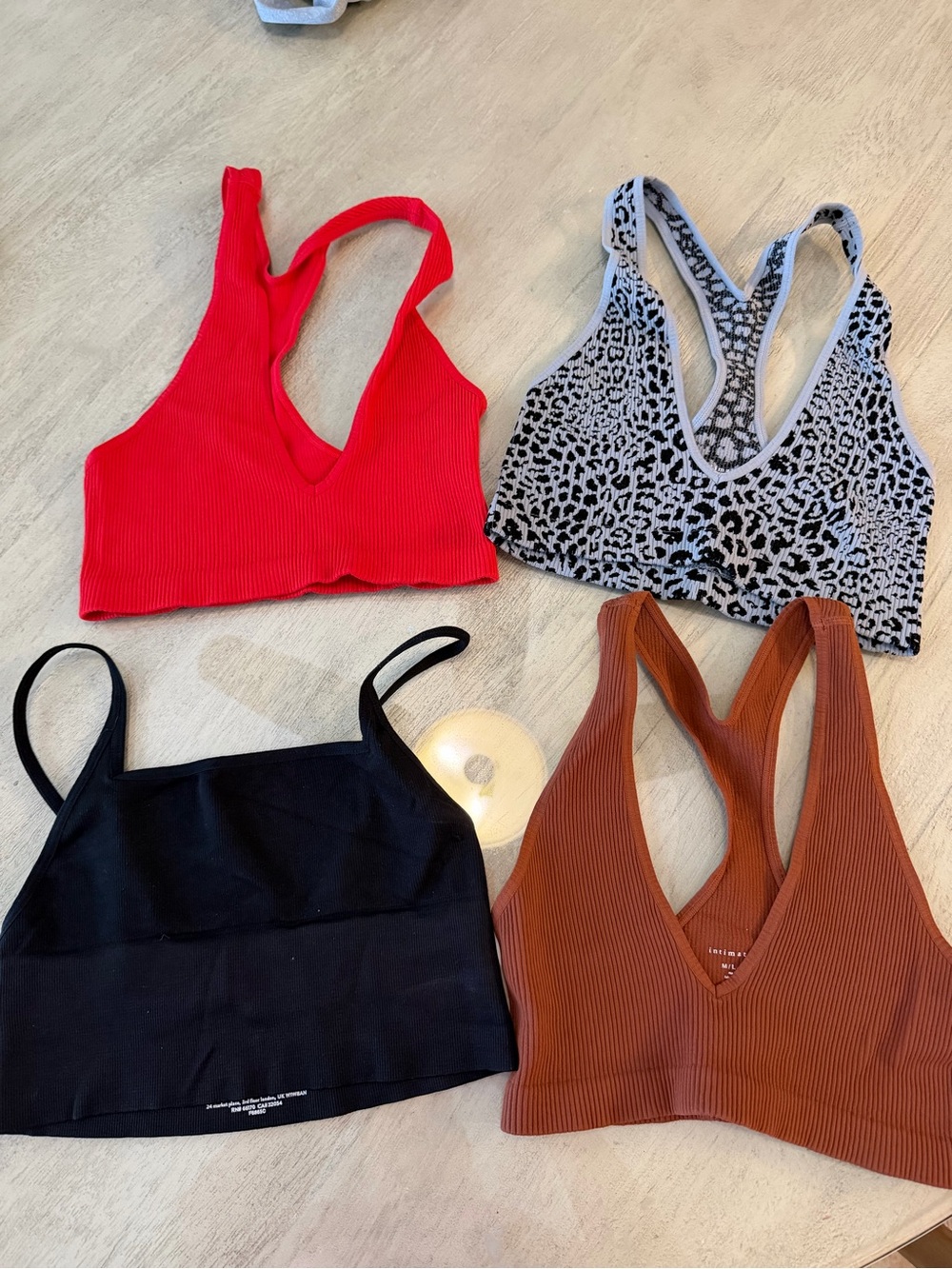 INTIMATELY FREE PEOPLE • 4-PIECE BRALETTE BUNDLE #5 • SIZE M/L